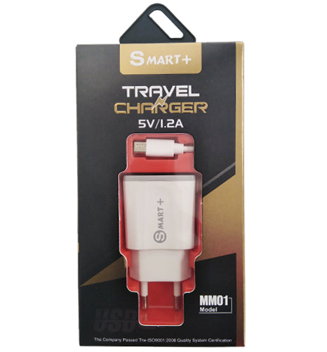 Geeko SMART+ USB Travel Charger with Micro-USB Cable