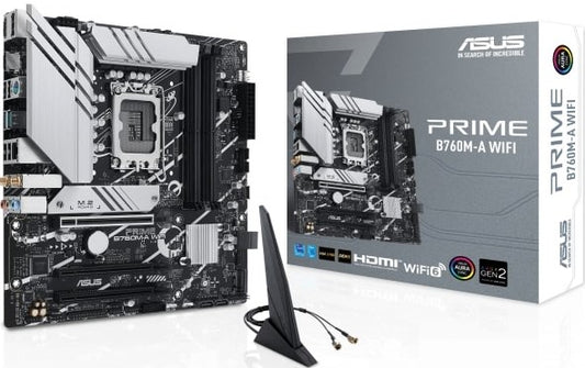 ASUS Prime B760M-A Wi-Fi Intel LGA 1700 micro ATX Motherboard